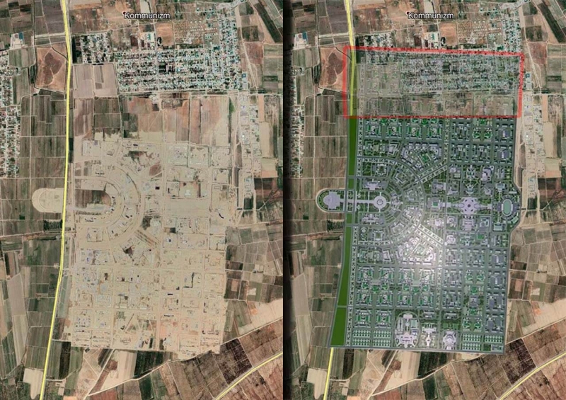 Жители села Горджав, на месте которого строят Аркадаг, разбирают дома (фото)